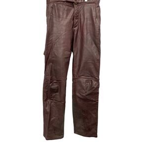 Motorcycle Leather pant Taurus 34 Butgundy Brown
